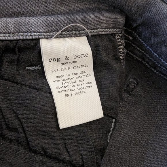Skinny rag & bone/JEAN with zipper accents 26x28 - Picture 6 of 7